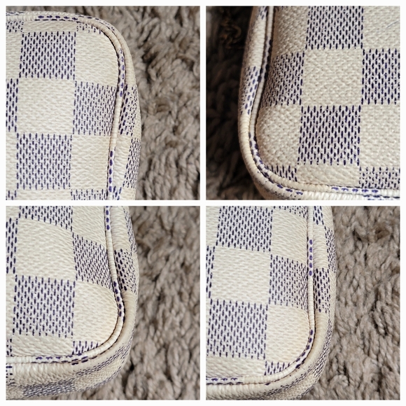 Louis Vuitton Damier Azure Mini Bag Pouch - Picture 7 of 11